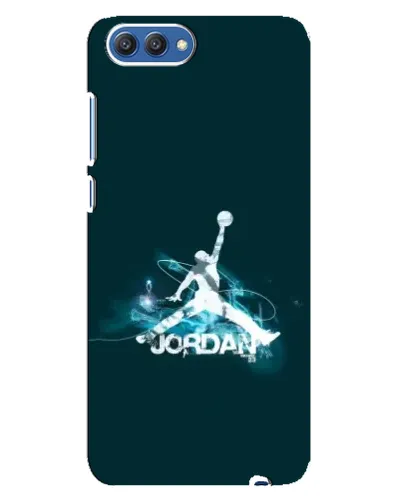 Чехол для Huawei Honor 10 (COL-AL00) с картинкой «Jordan Blue Fire»