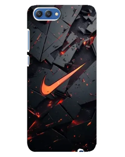Чехол для Huawei Honor 10 (COL-AL00) с картинкой «Nike — эффект разломов» Чехол для Huawei Honor 10 (COL-AL00) с картинкой «Nike — эффект разломов»