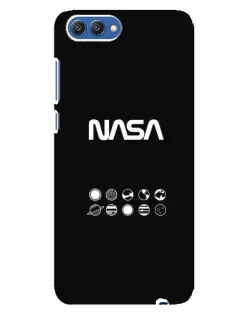 Чехол для Huawei Honor 10 (COL-AL00) с картинкой «NASA — технический принт» Чехол для Huawei Honor 10 (COL-AL00) с картинкой «NASA — технический принт»
