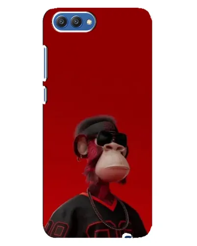 Чехол для Huawei Honor 10 (COL-AL00) с картинкой «Bored Ape в красном» Чехол для Huawei Honor 10 (COL-AL00) с картинкой «Bored Ape в красном»