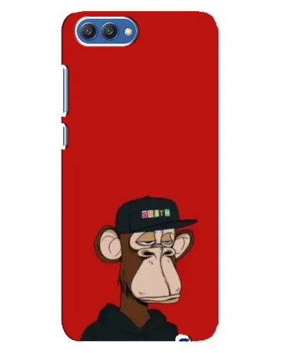 Чехол для Huawei Honor 10 (COL-AL00) с картинкой «Bored Ape — красный фон» Чехол для Huawei Honor 10 (COL-AL00) с картинкой «Bored Ape — красный фон»