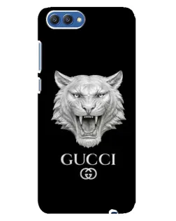 Чехол для Huawei Honor 10 (COL-AL00) с картинкой «Gucci — серебряный лев»