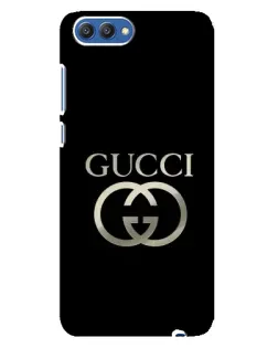 Чехол для Huawei Honor 10 (COL-AL00) с картинкой «Gucci — золото на черном»