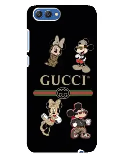 Чехол для Huawei Honor 10 (COL-AL00) с картинкой «Gucci — герои Disney и монограмма»