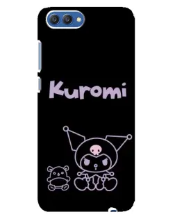 Чехол для Huawei Honor 10 (COL-AL00) с картинкой «Kuromi — черный минимализм» Чехол для Huawei Honor 10 (COL-AL00) с картинкой «Kuromi — черный минимализм»