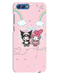 Чехол для Huawei Honor 10 (COL-AL00) с картинкой «My Melody и Kuromi» Чехол для Huawei Honor 10 (COL-AL00) с картинкой «My Melody и Kuromi»