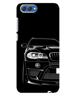Чехол для Huawei Honor 10 (COL-AL00) с картинкой «Темный силуэт BMW»
