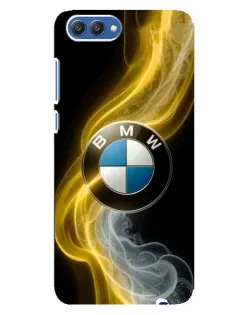Чехол для Huawei Honor 10 (COL-AL00) с картинкой «Золотистый дым BMW»