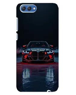 Чехол для Huawei Honor 10 (COL-AL00) с картинкой «BMW на мокрой дороге»
