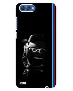 Чехол для Huawei Honor 10 (COL-AL00) с картинкой «Силуэт BMW в темноте»