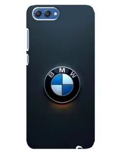 Чехол для Huawei Honor 10 (COL-AL00) с картинкой «Логотип BMW — минимализм»
