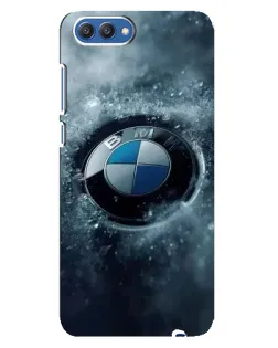 Чехол для Huawei Honor 10 (COL-AL00) с картинкой «Логотип BMW — лед»