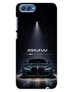 Чехол для Huawei Honor 10 (COL-AL00) с картинкой «BMW сквозь ночной город»