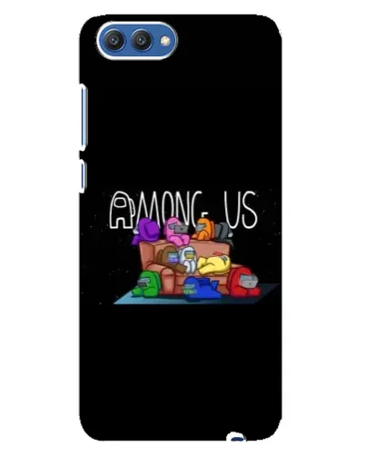 Чехол для Huawei Honor 10 (COL-AL00) с картинкой «Логотип Among Us» Чехол для Huawei Honor 10 (COL-AL00) с картинкой «Логотип Among Us»