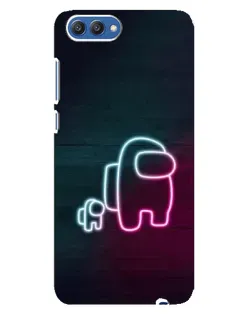 Чехол для Huawei Honor 10 (COL-AL00) с картинкой «Among Us неон-арт» Чехол для Huawei Honor 10 (COL-AL00) с картинкой «Among Us неон-арт»