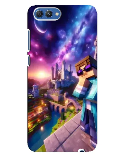 Чехол для Huawei Honor 10 (COL-AL00) с картинкой «Стив и космос»