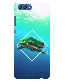 Чохол для Huawei Honor 10 (COL-AL00) з картинкою «Черепаха Minecraft»