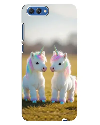 Чехол для Huawei Honor 10 (COL-AL00) с картинкой «Пара единорогов» Чехол для Huawei Honor 10 (COL-AL00) с картинкой «Пара единорогов»