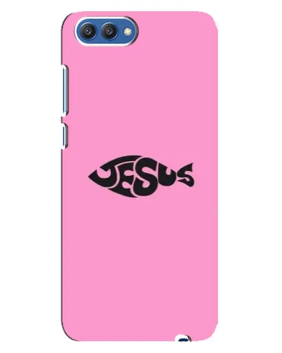 Чохол для Huawei Honor 10 (COL-AL00) з картинкою «Рожевий символ Jesus»