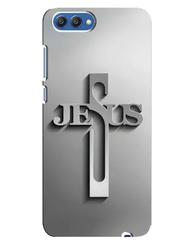 Чехол для Huawei Honor 10 (COL-AL00) с картинкой «Металлический крест Jesus» Чехол для Huawei Honor 10 (COL-AL00) с картинкой «Металлический крест Jesus»