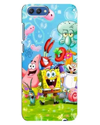 Чехол для Huawei Honor 10 (COL-AL00) с картинкой «Губка Боб и друзья» Чехол для Huawei Honor 10 (COL-AL00) с картинкой «Губка Боб и друзья»