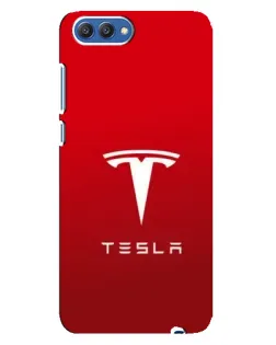 Чехол для Huawei Honor 10 (COL-AL00) с картинкой «Tesla Red Classic»