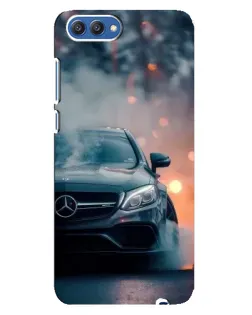 Чехол для Huawei Honor 10 (COL-AL00) с картинкой «Mercedes — ночной город»