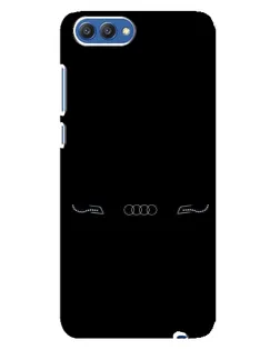 Чехол для Huawei Honor 10 (COL-AL00) с картинкой «Audi — световой подпись»