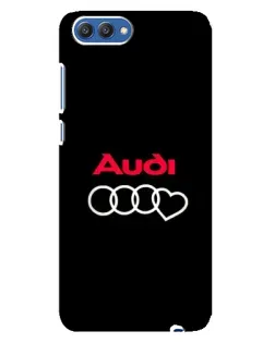 Чехол для Huawei Honor 10 (COL-AL00) с картинкой «Логотип Audi Heart»
