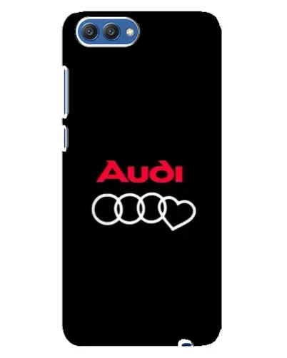 Чехол для Huawei Honor 10 (COL-AL00) с картинкой «Логотип Audi Heart»