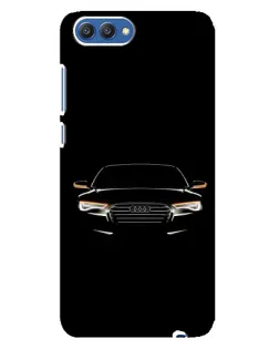 Чехол для Huawei Honor 10 (COL-AL00) с картинкой «Audi — ночной контур»