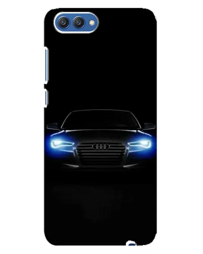 Чехол для Huawei Honor 10 (COL-AL00) с картинкой «Audi в неоне»