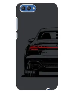 Чехол для Huawei Honor 10 (COL-AL00) с картинкой «Задняя часть Audi — арт»