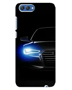 Чехол для Huawei Honor 10 (COL-AL00) с картинкой «Неоновый взгляд Audi»