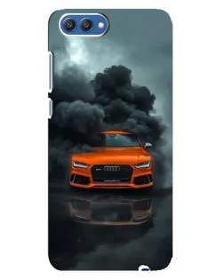 Чехол для Huawei Honor 10 (COL-AL00) с картинкой «Audi в облаках дыма»