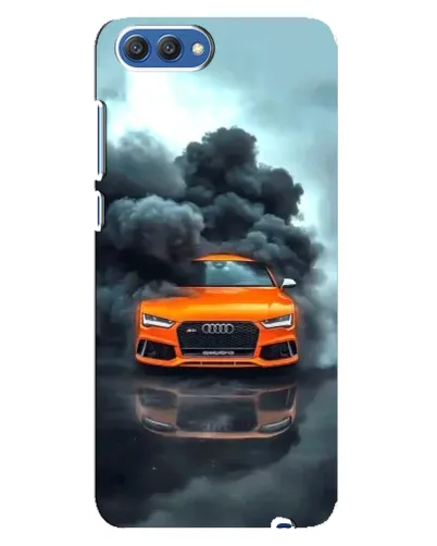 Чехол для Huawei Honor 10 (COL-AL00) с картинкой «Audi в облаках дыма»