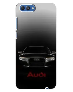 Чехол для Huawei Honor 10 (COL-AL00) с картинкой «Audi — градиентный контур»