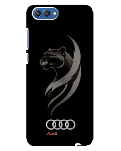 Чехол для Huawei Honor 10 (COL-AL00) с картинкой «Графика — пантера и Audi»