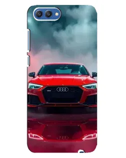 Чехол для Huawei Honor 10 (COL-AL00) с картинкой «Audi RS — красный стиль»