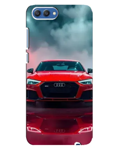 Чехол для Huawei Honor 10 (COL-AL00) с картинкой «Audi RS — красный стиль»