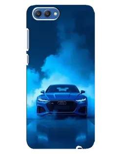 Чехол для Huawei Honor 10 (COL-AL00) с картинкой «Audi — голубая энергия»