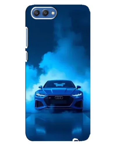 Чехол для Huawei Honor 10 (COL-AL00) с картинкой «Audi — голубая энергия»