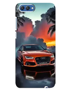 Чехол для Huawei Honor 10 (COL-AL00) с картинкой «Audi — закат»