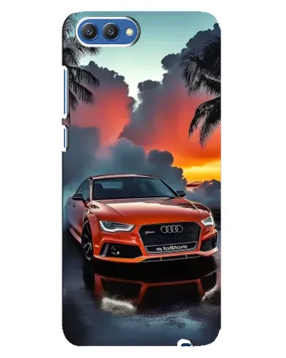 Чехол для Huawei Honor 10 (COL-AL00) с картинкой «Audi — закат»