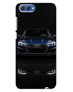 Чехол для Huawei Honor 10 (COL-AL00) с картинкой «Audi — ночное отражение»