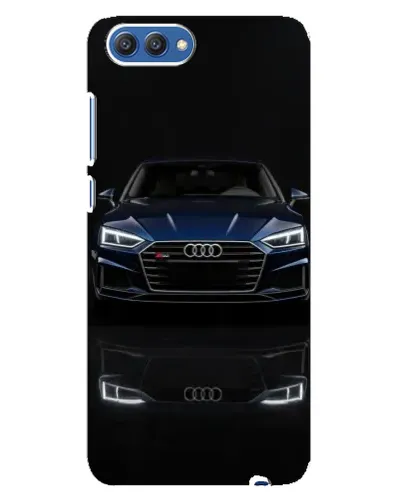 Чехол для Huawei Honor 10 (COL-AL00) с картинкой «Audi — ночное отражение»
