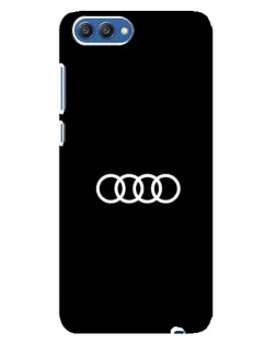 Чехол для Huawei Honor 10 (COL-AL00) с картинкой «Audi White Logo»