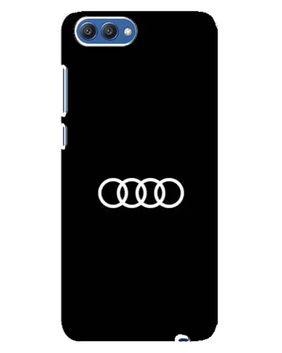 Чехол для Huawei Honor 10 (COL-AL00) с картинкой «Audi White Logo»