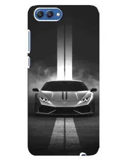 Чехол для Huawei Honor 10 (COL-AL00) с картинкой «Lamborghini симметрия дорог»