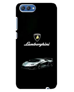 Чехол для Huawei Honor 10 (COL-AL00) с картинкой «Логотип Lamborghini классика»